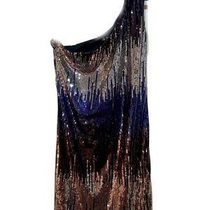 SEQUIN Mini Party Rain Dress-runs small "flapper dress"